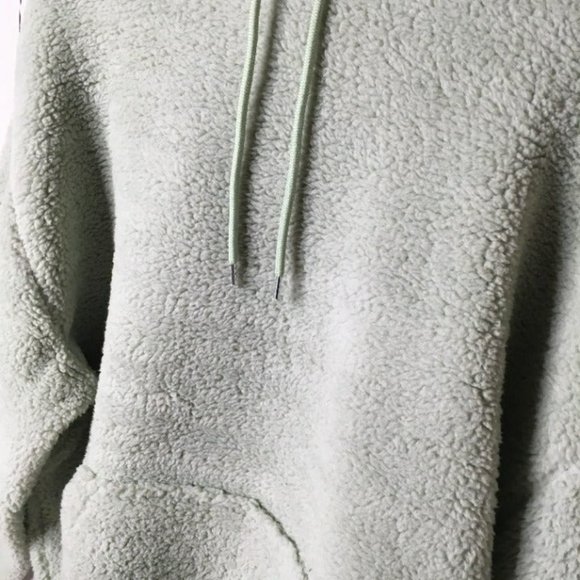 asos Womens Fleece Hoodie Green M NWT - Picture 3 of 9